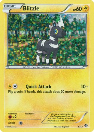 Image of Blitzle 006/12  - Holofoil McDonalds Promos 2011 - Promo