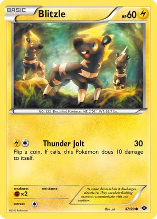 Image of Blitzle 047  - Reverse Holofoil Next Destinies - Common