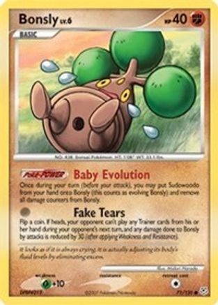 Image of Bonsly 071/130  - Reverse Holofoil Diamond and Pearl - Common