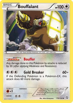 Image of Bouffalant 110  - Reverse Holofoil Dragons Exalted - Uncommon