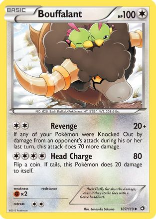 Image of Bouffalant 107/113  Legendary Treasures - Uncommon