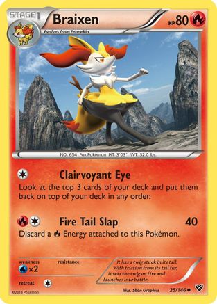 Image of Braixen 025/146  XY Base Set - Uncommon