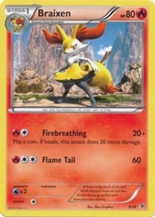 Image of Braixen 009  Kalos Starter Set - Common