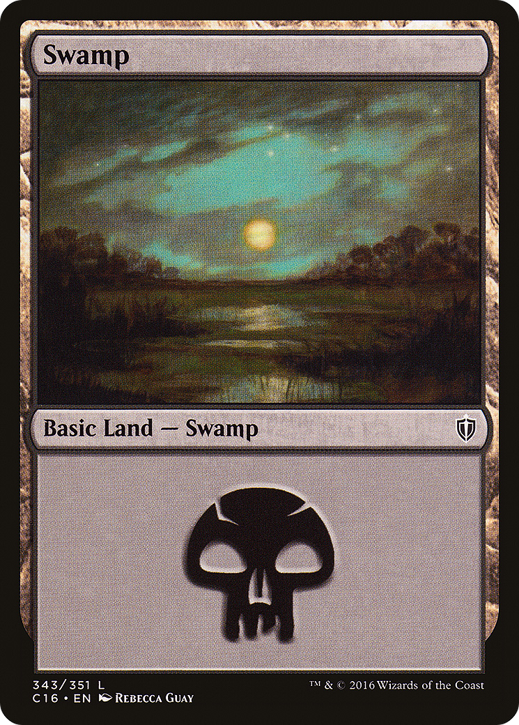 Image of Swamp (343) (C16-343) - Commander 2016
