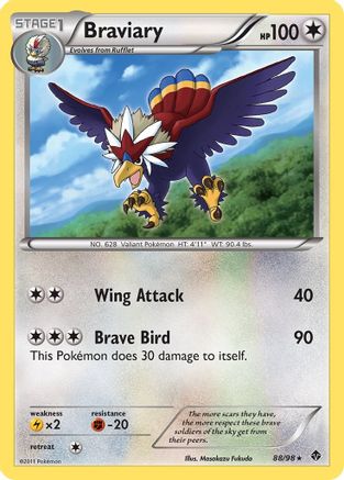 Image of Braviary 088  - Holofoil Emerging Powers - Holo Rare