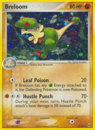 Image of Breloom 003/107  - Reverse Holofoil Deoxys - Holo Rare
