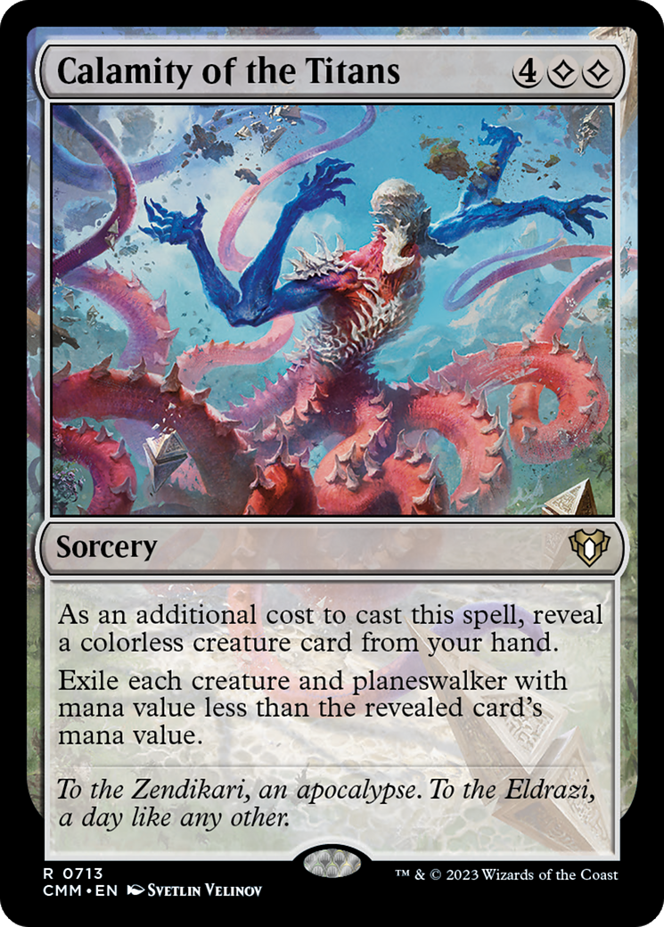 Image of Calamity of the Titans (CMM-713) - Commander Masters