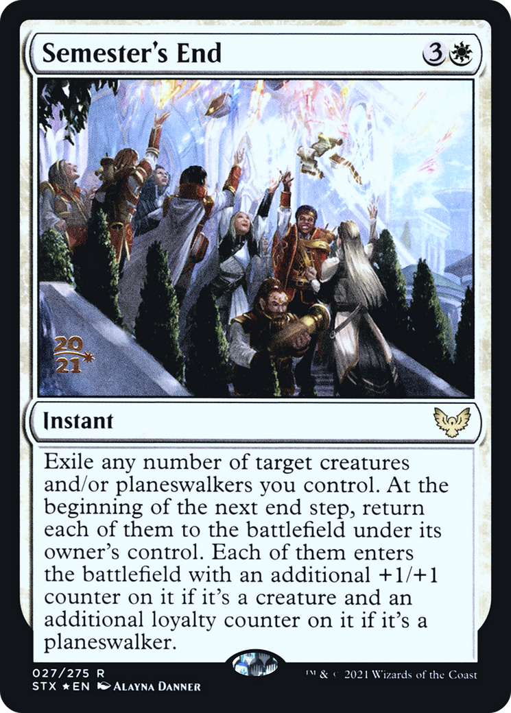 Image of Semester's End (PRE-27S) - Strixhaven: School of Mages Promos Foil
