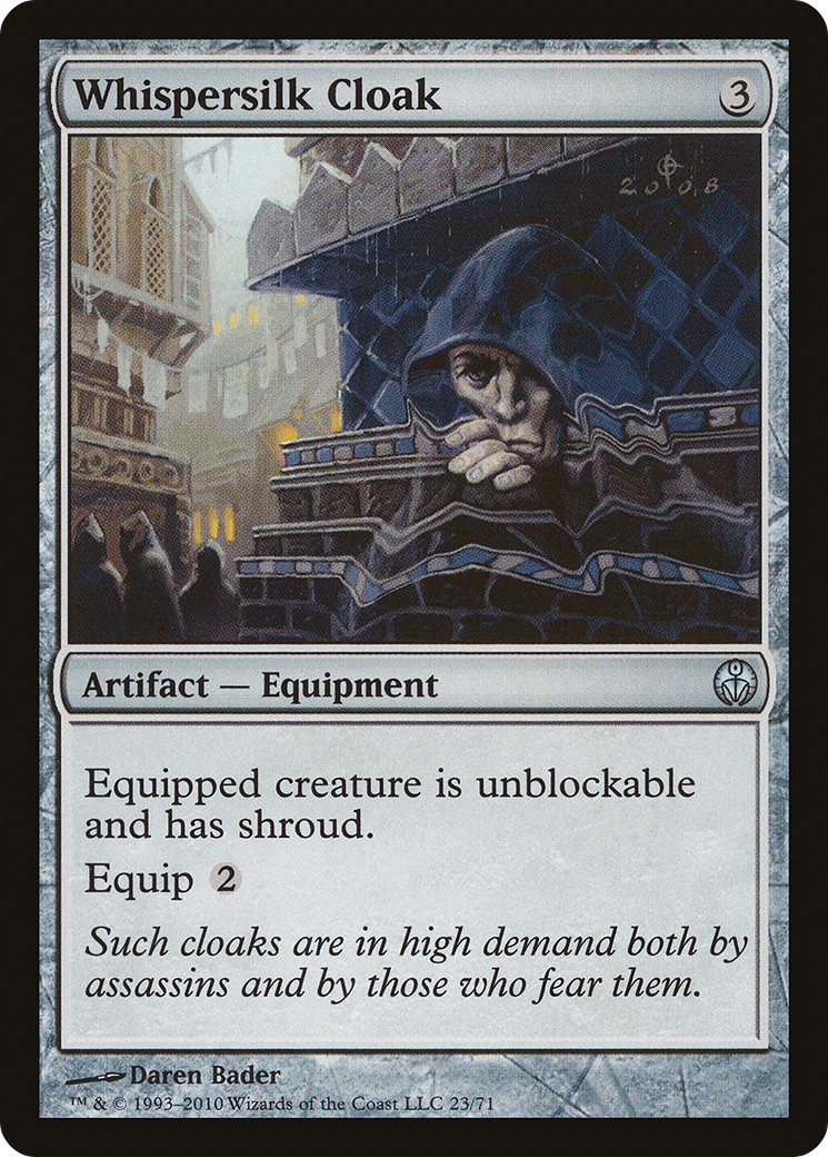 Image of Whispersilk Cloak (DDE-023) - Duel Decks: Phyrexia vs. the Coalition
