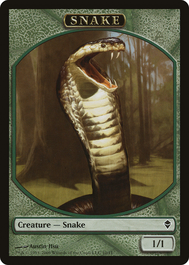 Image of Snake Token (ZEN-010) - Zendikar Tokens