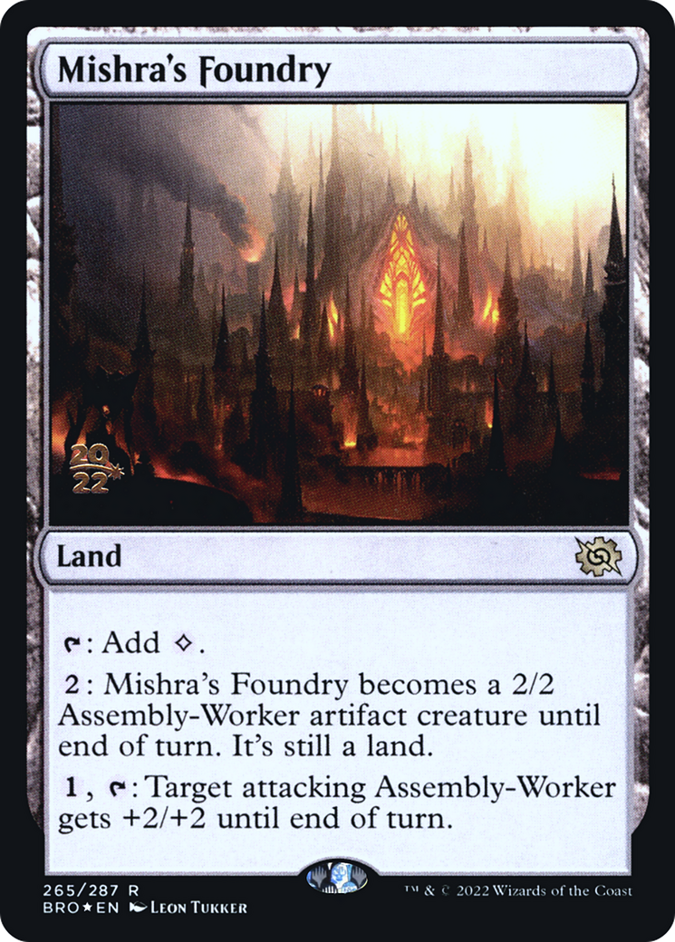 Image of Mishra's Foundry (PRE-265) - The Brothers' War Promos Foil