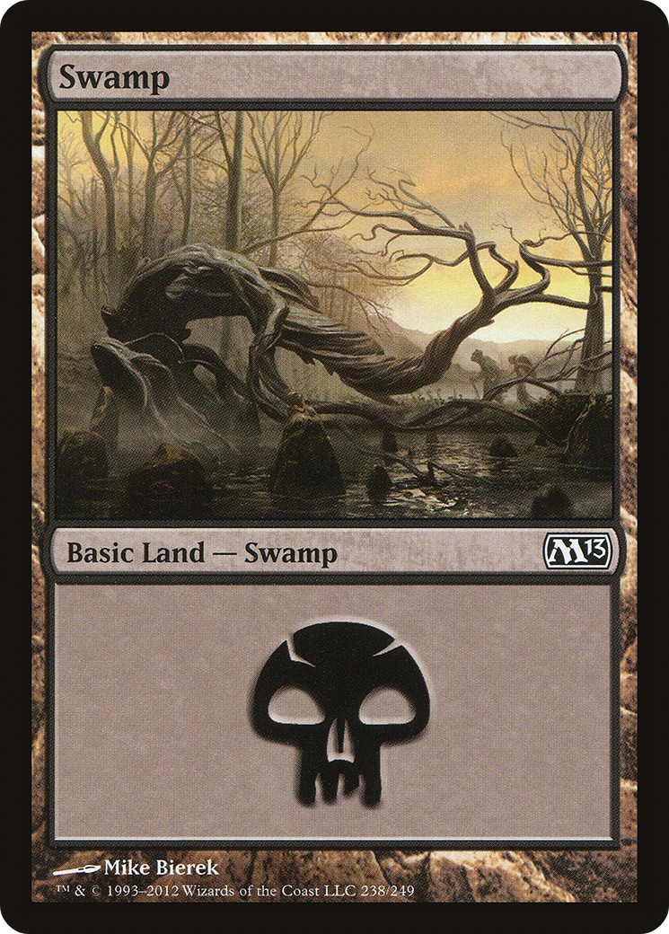 Image of Swamp (238) (M13-238) - Magic 2013 Foil