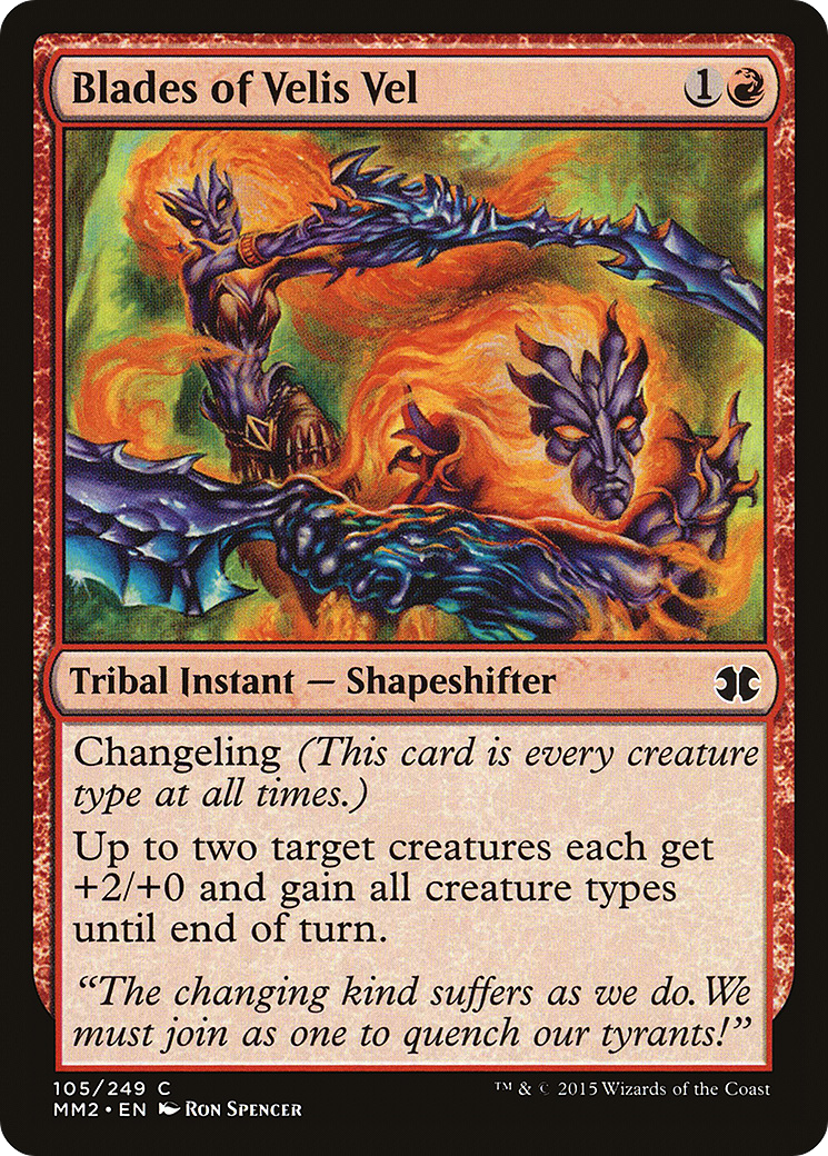 Image of Blades of Velis Vel (MM2-105) - Modern Masters 2015 Foil