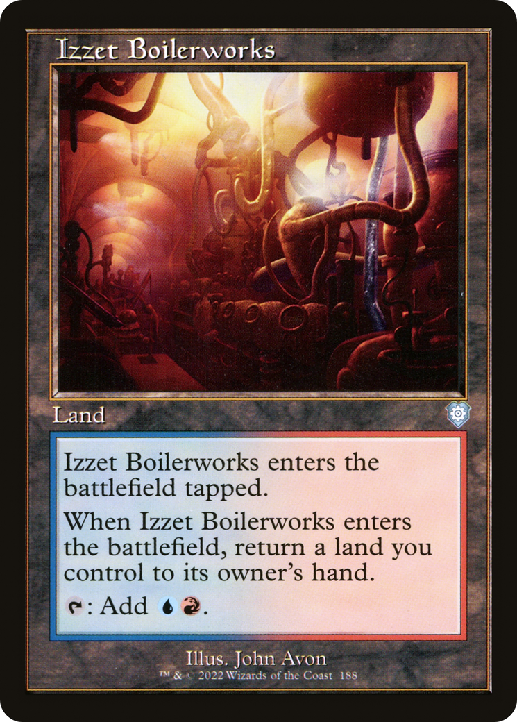 Image of Izzet Boilerworks (Retro Frame) (BRC-188) - The Brothers' War Commander