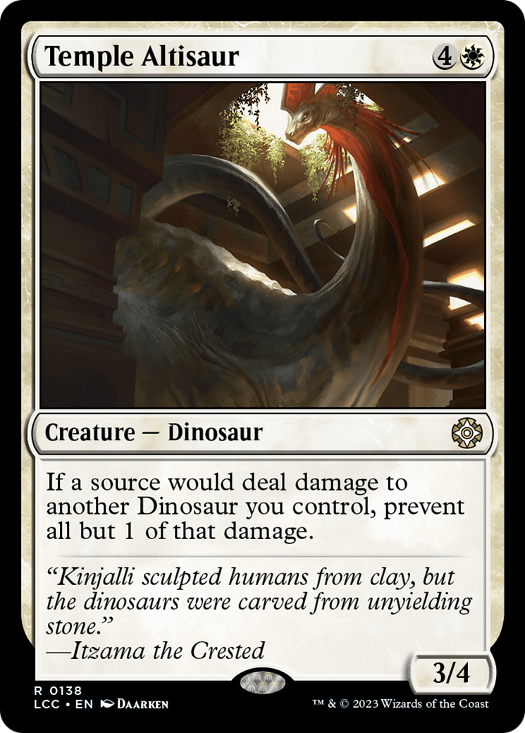 Image of Temple Altisaur (LCC-138) - The Lost Caverns of Ixalan Commander