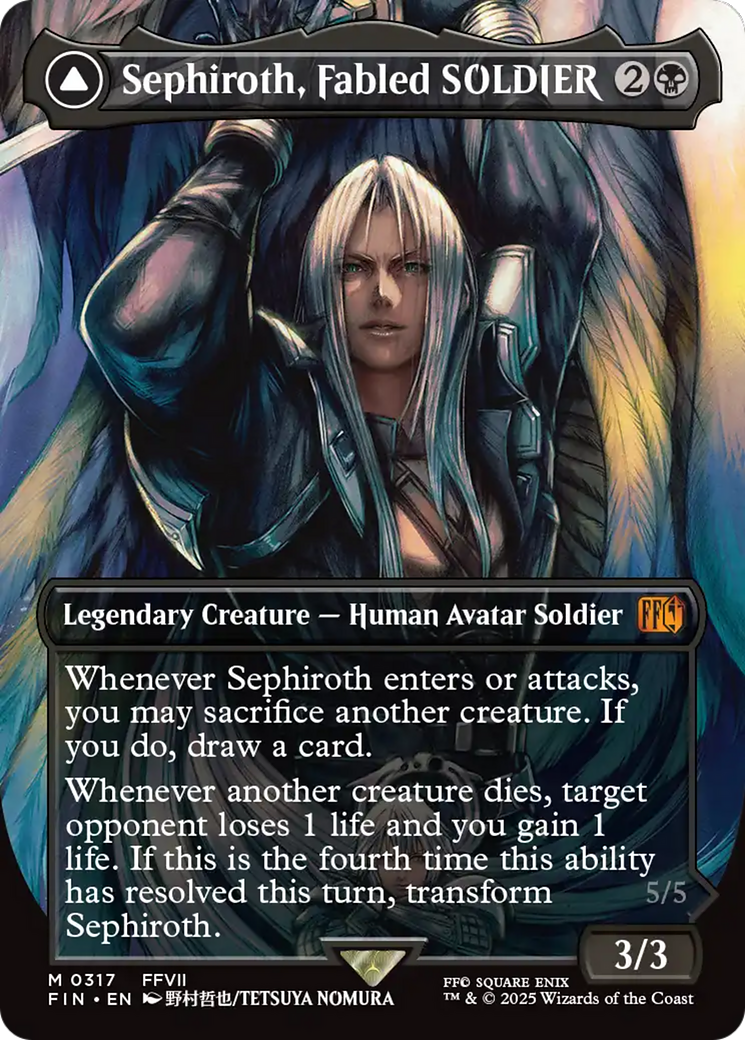 Image of Sephiroth, Fabled SOLDIER (0317) (Borderless) (FIN-317) - FINAL FANTASY (Borderless)