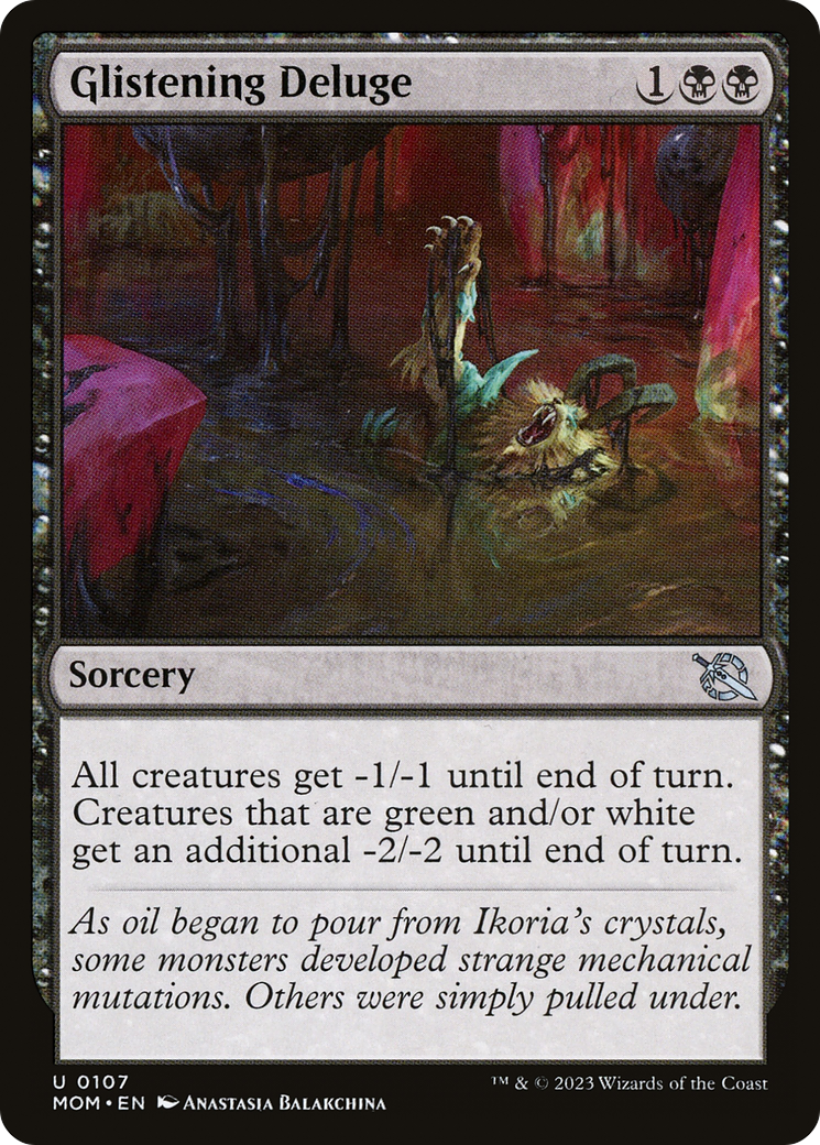 Image of Glistening Deluge (MOM-107) - March of the Machine Foil