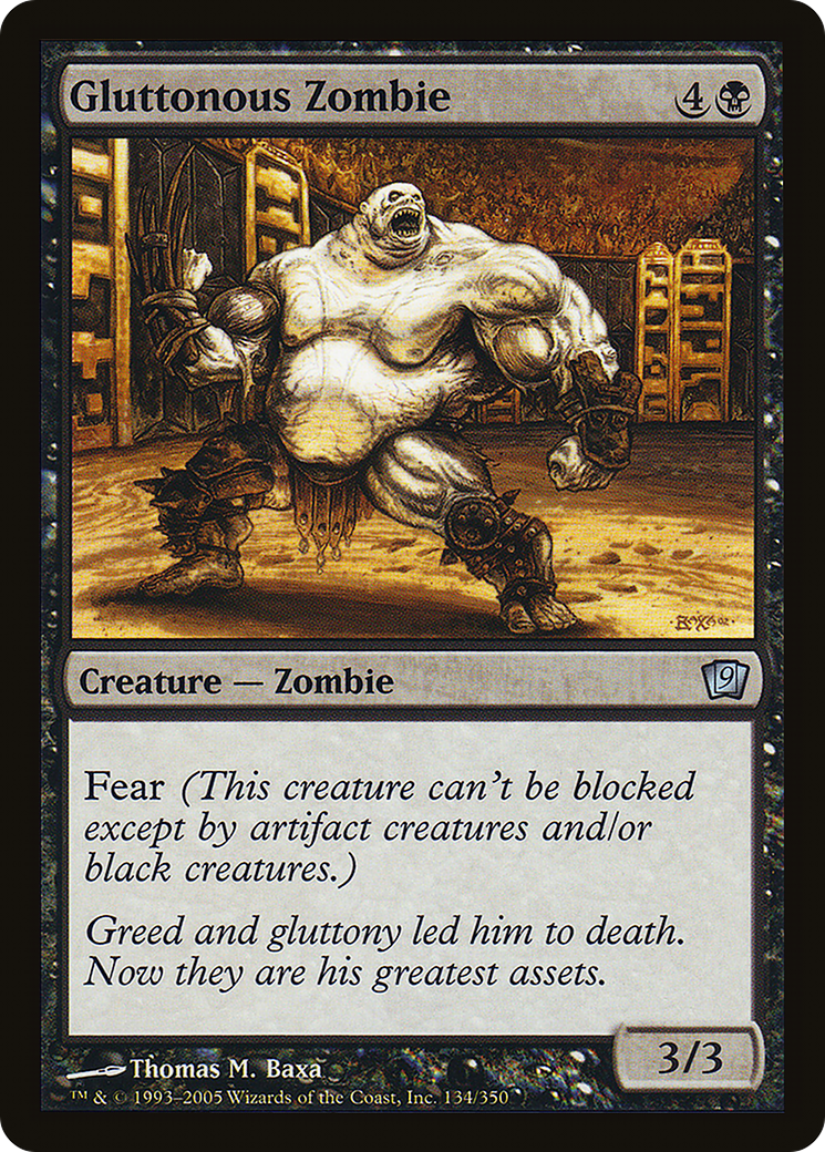 Image of Gluttonous Zombie (9ED-134) - 9th Edition