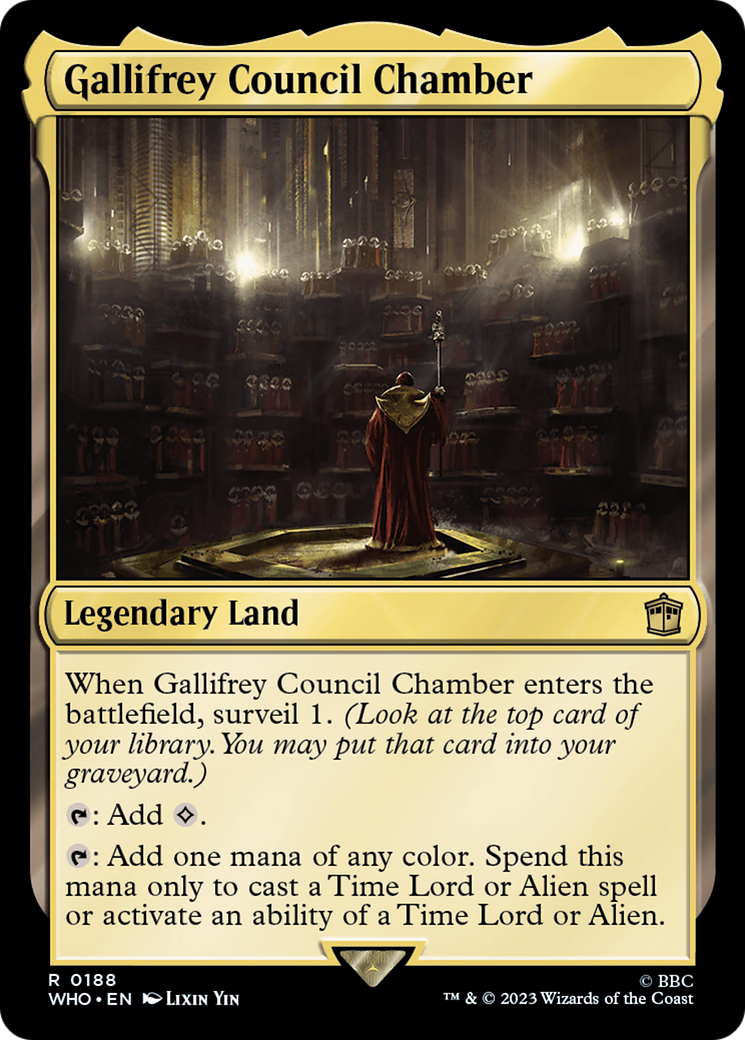 Image of Gallifrey Council Chamber (WHO-188) - Doctor Who Foil