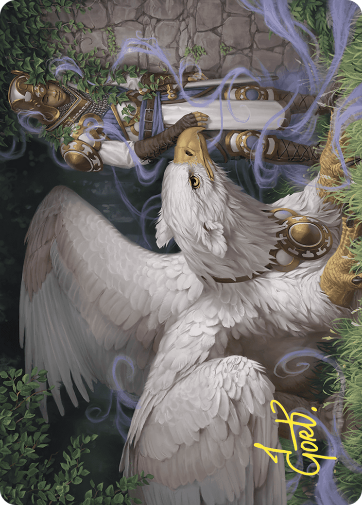 Image of Dutiful Griffin // Dutiful Griffin (AWOE-003) - Wilds of Eldraine Art Series (Borderless) Foil