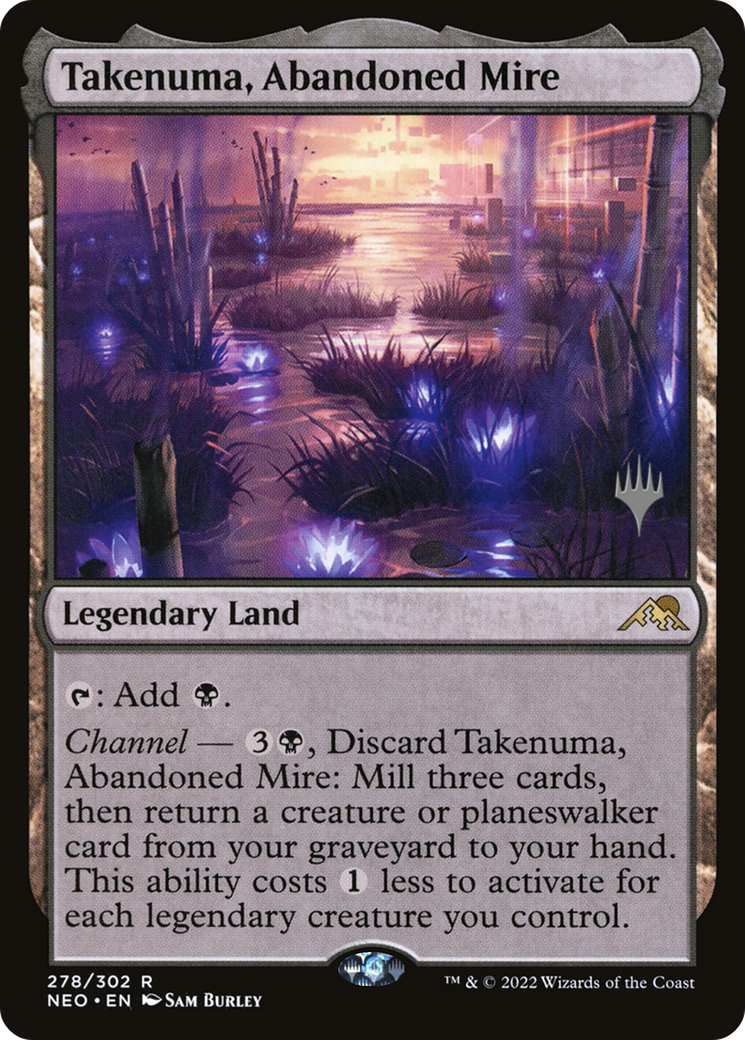 Image of Takenuma, Abandoned Mire (PPNEO-278) - Kamigawa: Neon Dynasty Promos