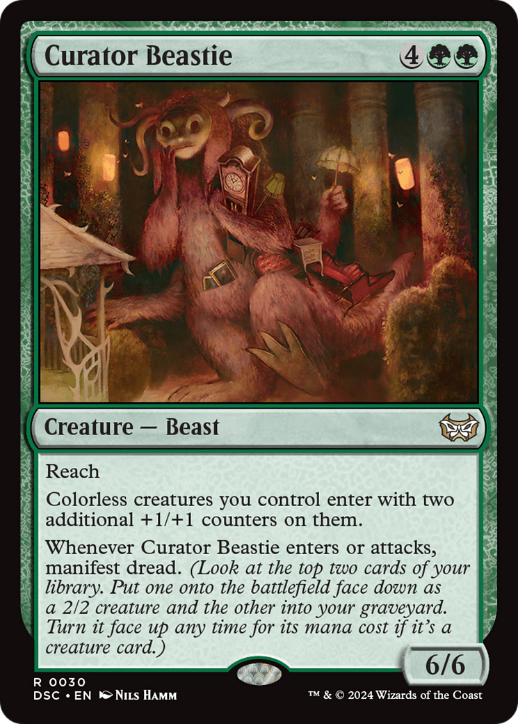 Image of Curator Beastie (DSC-030) - Duskmourn: House of Horror Commander