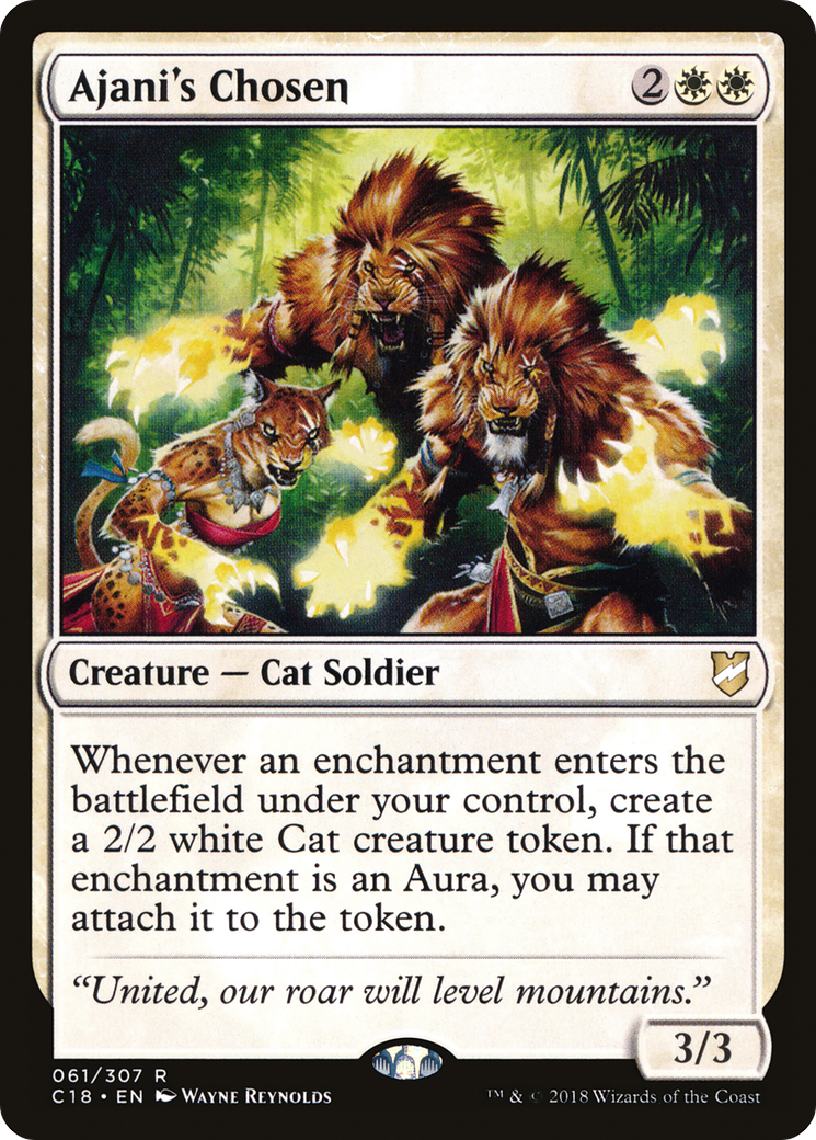 Image of Ajani's Chosen (C18-061) - Commander 2018