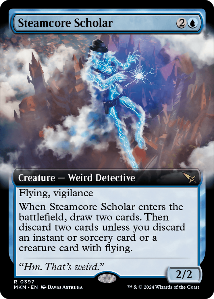 Image of Steamcore Scholar (Extended Art) (MKM-397) - Murders at Karlov Manor: (Extended Art)
