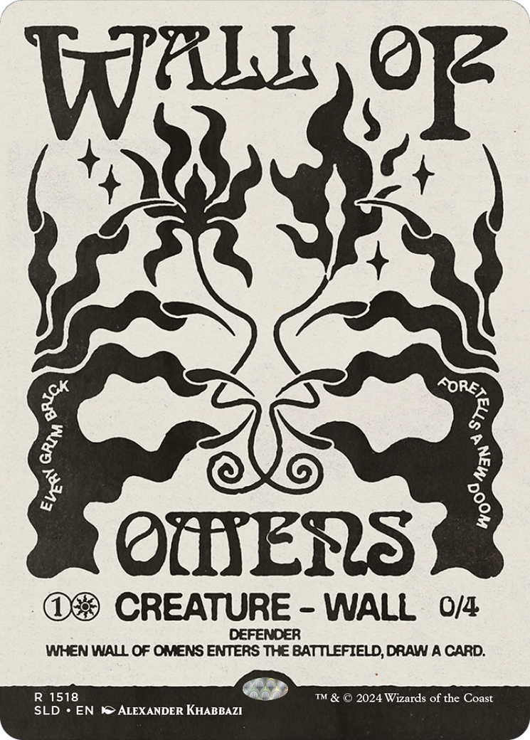Image of Wall of Omens (SLD-1518) - Secret Lair Drop: (Showcase) (Borderless)