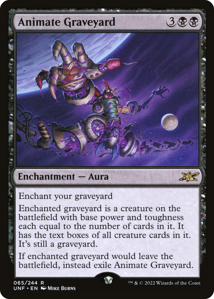 Image of Animate Graveyard (UNF-065) - Unfinity