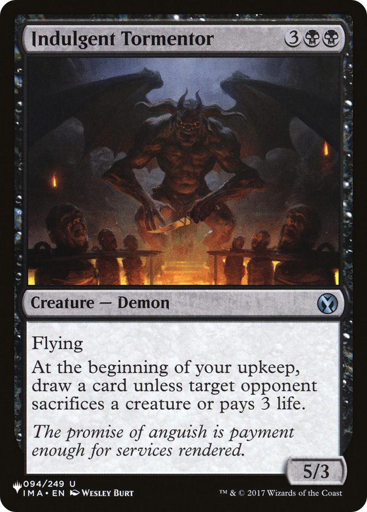Image of Indulgent Tormentor (LIST-IMA-94) - The List