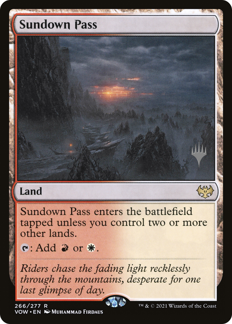 Image of Sundown Pass (PPDMU-266) - Innistrad: Crimson Vow Promos Foil
