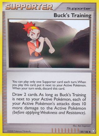 Image of Buck's Training 130/146  - Reverse Holofoil Legends Awakened - Uncommon