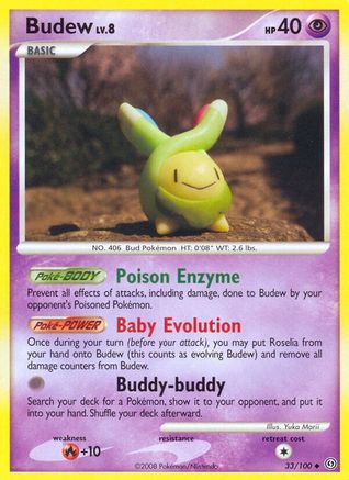 Image of Budew 033/100  Stormfront - Uncommon
