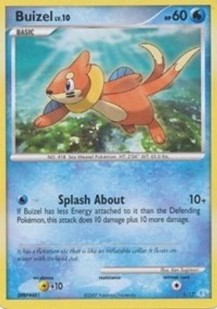 Image of Buizel 001  DP Trainer Kit Manaphy & Lucario - Common
