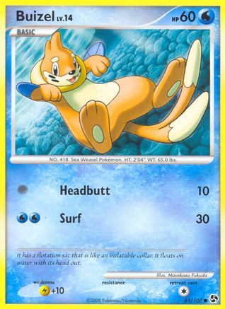 Image of Buizel 061  - Reverse Holofoil Great Encounters - Common