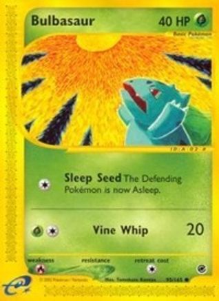 Image of Bulbasaur (95) 095/165  - Reverse Holofoil Expedition - Common