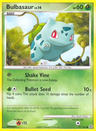 Image of Bulbasaur 077/132  Secret Wonders - Common