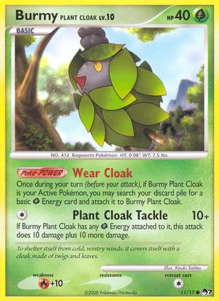 Image of Burmy Plant Cloak 011  POP Series 7 - Common