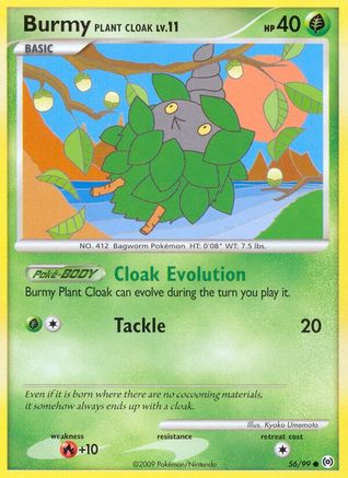 Image of Burmy Plant Cloak 056  - Reverse Holofoil Arceus - Common