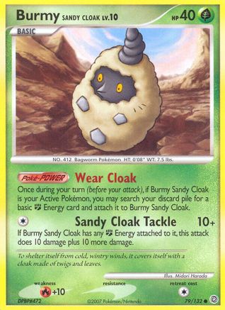 Image of Burmy Sandy Cloak 079  - Reverse Holofoil Secret Wonders - Common