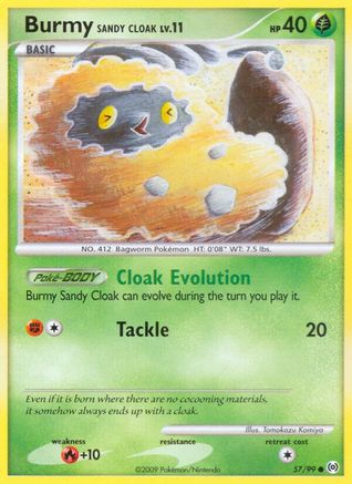 Image of Burmy Sandy Cloak 057/99  - Reverse Holofoil Arceus - Common