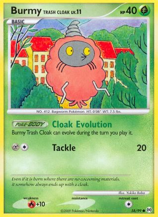 Image of Burmy Trash Cloak 058  - Reverse Holofoil Arceus - Common
