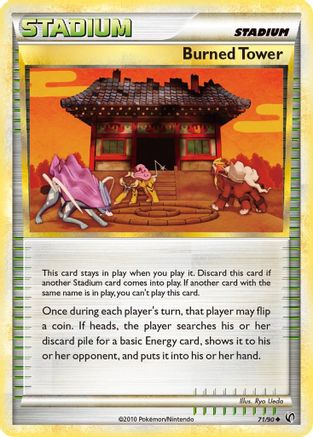 Image of Burned Tower 071/90  - Reverse Holofoil Undaunted - Uncommon