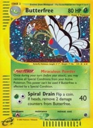 Image of Butterfree (5) 005  - Reverse Holofoil Expedition - Holo Rare