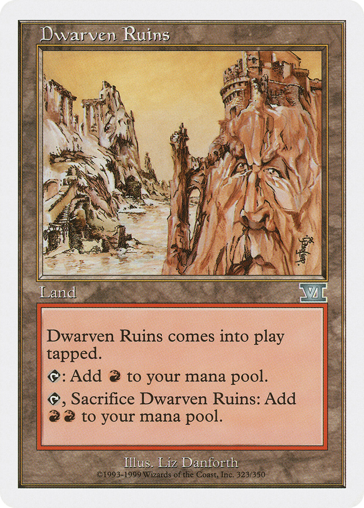 Image of Dwarven Ruins (6ED-323) - Classic Sixth Edition
