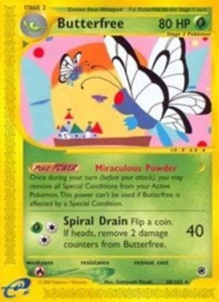Image of Butterfree (38) 038  - Reverse Holofoil Expedition - Rare