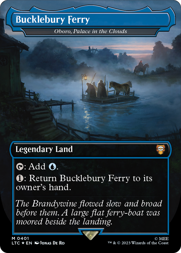 Image of Bucklebury Ferry - Oboro, Palace in the Clouds (Surge Foil) (LTC-401) - Tales of Middle-earth Commander / Bucklebury Ferry (Borderless) Foil