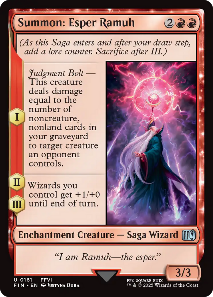 Image of Summon: Esper Ramuh (FIN-161) - FINAL FANTASY: (enchantment)