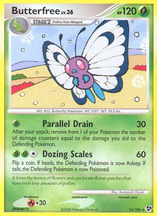 Image of Butterfree 014  - Reverse Holofoil Great Encounters - Rare